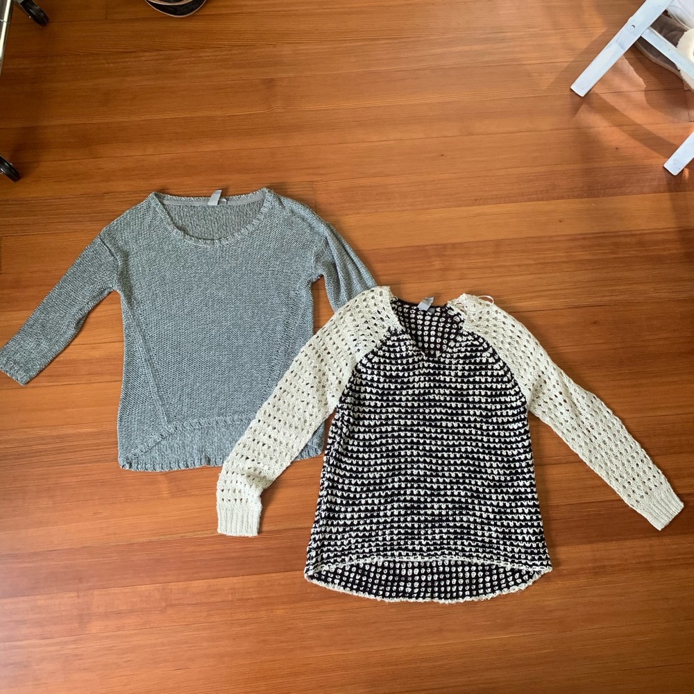 Quinn Sweater Bundle! One grey, one black/white
